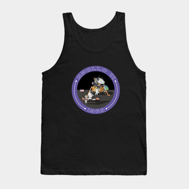 Apollo 11 Moon Landing Tank Top by NorseTech